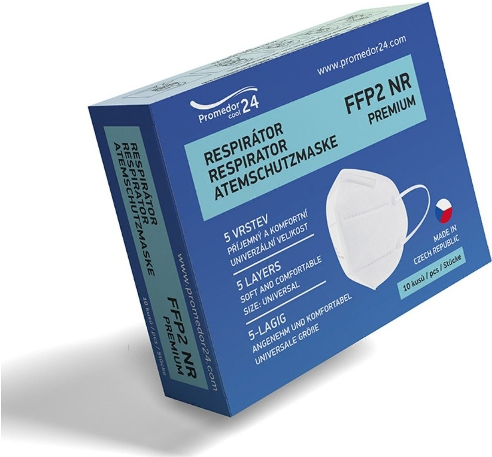 Promedor24 respirátor FFP2 Premium bílý 10 ks