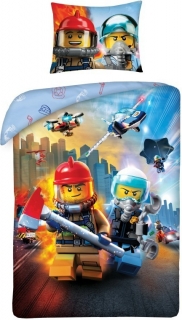 HALANTEX Povlečení LEGO City hasiči 02 140x200 70x90